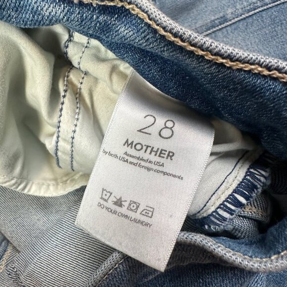 MOTHER Denim Rambler Cargo Ankle Riding the Cliffside Blue Jeans Women's Size 28 - Picture 7 of 8